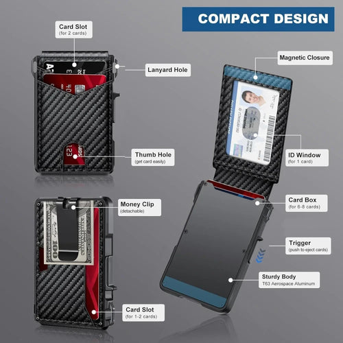 Minimalist RFID Blocking Metal Wallet